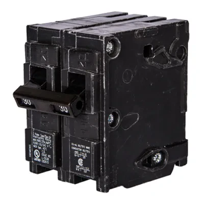 Siemens Low Voltage Residential Circuit Breakers Miniature Thermal Mag Circuit Breakers - Type QP/MP, 2-Pole, 120/240VAC are Circuit Protection Load Center Mains, Feeders, and Mini...