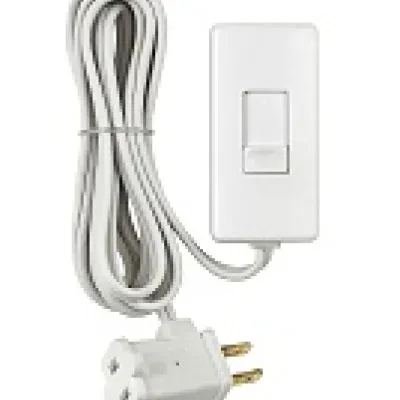 Tabletop Slide Control Lamp Dimmer, 300-Watt, White