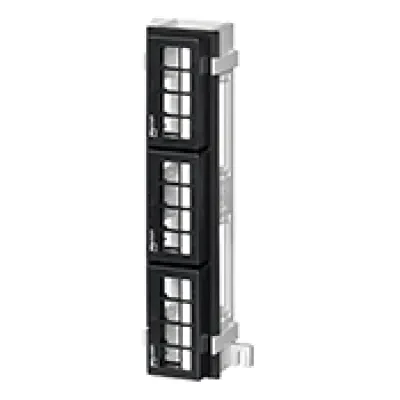 QuickPort 12-Port Multimedia Patch Block with Mounting Bracket, 10-Inch H X 2.375-Inch W