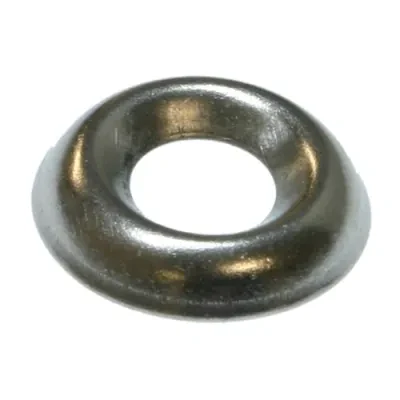 Finishing Washer, #10 size, 3/16 in. bolt size, 18-8 grade, Stainless Steel, 100 per pack