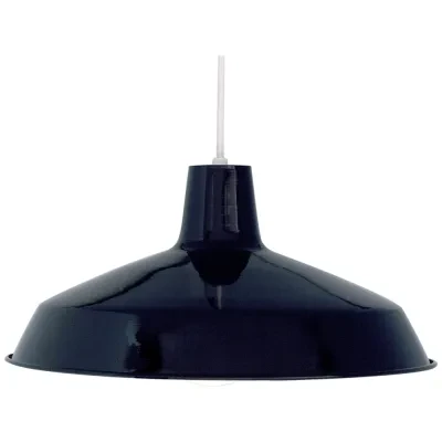 1 Light - 16 - Pendant - Warehouse Shade - Black