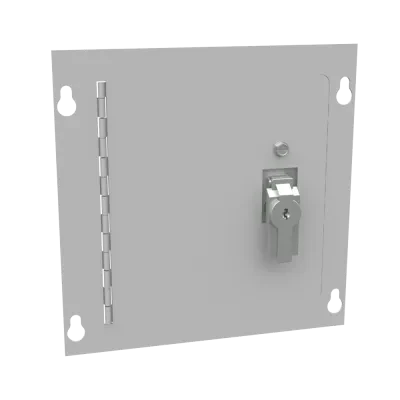 Surface Mount Cover Type 1 8x8 Screw Cover ANSI 61 Gray Steel Hinged Door Keylocking Slam Latch