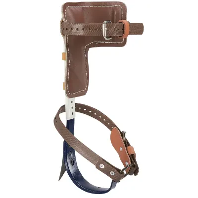 Pole Climbers with 1-9/16-Inch Gaffs, Complete Set, 8-Inch (203 mm) x 8-Inch (203 mm) cushioned, high-grade leather climber pads for maximum comfort
