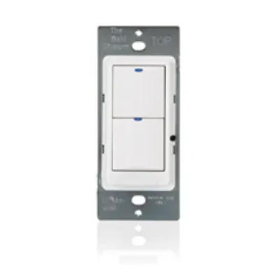 Low Voltage Switch 2-Button with LED, Black