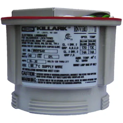 NV2 SERIES - GRAY NON-METALLIC 26 WATT FLUORESCENT LIGHT FIXTURE BODY -120-277V AT 50/60HZ
