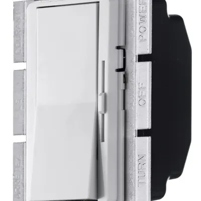 Hubbell Wiring Device Kellems, Switches and Lighting Control,Residential Grade, Motor Speed Control, Rocker Type, Single Pole, 15A120V AC, White