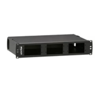 Opt-X 500I 2RU Flush Mount Distribution and Splice Enclosure, Empty, Accepts up to 6 Opt-X Adapter Plates or 6 Opt-X P-N-P Modules
