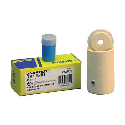 nVent ERICO Cadweld One Shot, Cable to Ground Rod, Traditional, GR (ONE SHOT), 3/4" dia, 1/0, 2/0 Connection, Solid
