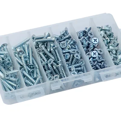 #10  Flat Head Phillips Tapping Screw Kit - Zinc
