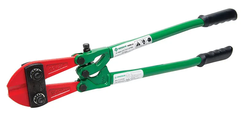 Heavy-Duty Bolt Cutter 24".  Unique cam bolt blade adjustment for easy cutter alignment.  Forged steel blades for long life.  Clevis-mounted blades for greater strength.  Custom ru...