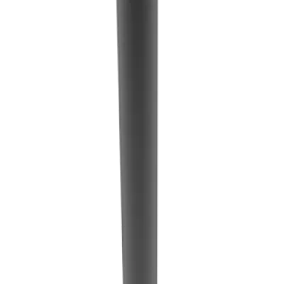 Pole 4 Inch Round 11 Gauge 15 Foot DrilLED Two Sides Square, Base
