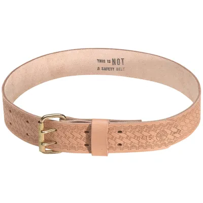 Heavy-Duty Embossed Leather Tool Belt, Small, Strong, heavy-duty leather