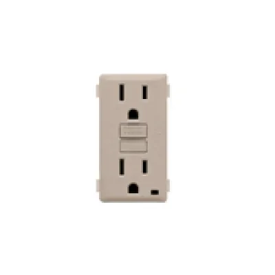 Leviton Renu15A Tamper Resistant GFCI Color Change Kit Café Latte