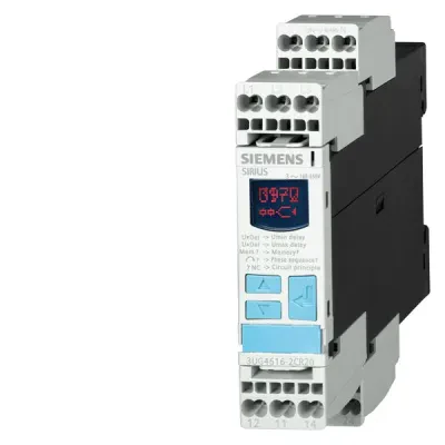 Digital monitoring relay 3-phase supply voltage autom. phase sequence correction phase failure 3 x 160 to 690 v 50 to 60 HZ AC undervoltage and overvoltage 160-690 v hysteresis 1-2...