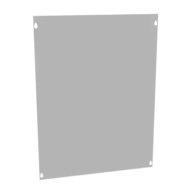 Front Cover Type 1 18x24 Screw Cover ANSI 61 Gray Steel
