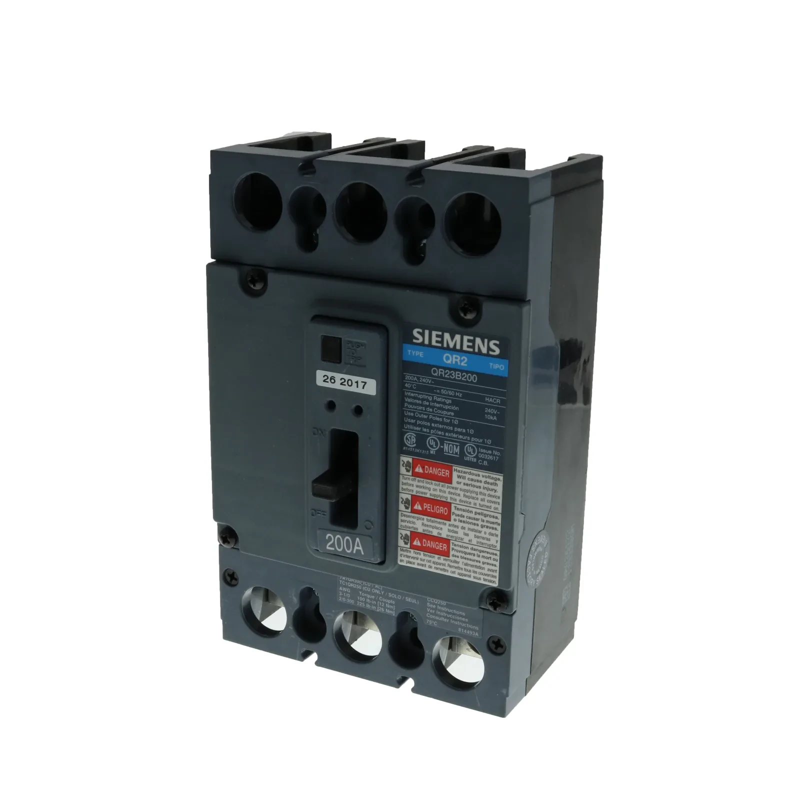 Siemens Industry, Inc. QR23B200 Circuit Breakers product image