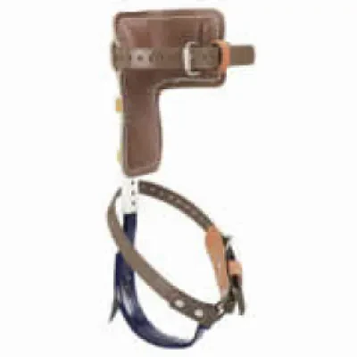 Pole Climbers with 1-1/2-Inch Gaffs, Complete Set, 8 x 8-Inch (20.3 x 20.3 cm) cushioned, high-grade leather climber pads for maximum comfort