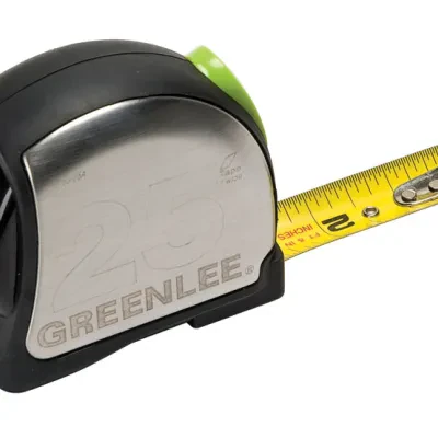 Power Return Rule 25'.  Compact housing fits easliy in the hand or pouch.  Easy to use Click Lock holds tape securely.  Tough ABS case with rubber over mold.  Rigid 1" wide nylon c...