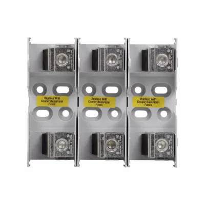 Eaton Bussmann series JM modular fuse block, 600V, 110-200A, Knife Blade End X Knife Blade End, Three-pole
