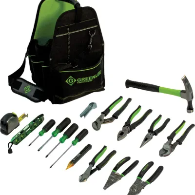 Perfect kit for the Journeyman Electrician.  Kit Includes:  11" Electrician's Open Tool Carrier (0158-24), Non-Contact Voltage Detector (GT-12A), Torpedo Level (L107), 18 oz Electr...