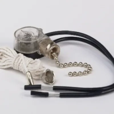 PECO FASTENERS SWITCH, PULL CHAIN, SPST 1 PER PACK W/LDS, ON/OFF, NICKEL