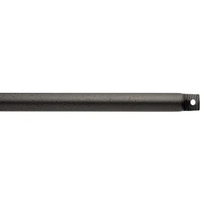A ceiling fan support basic, this 60 inch fan down rod accessory features a deep Anvil Iron finish.