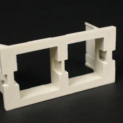 Accepts both M-series jacks and LC fiber adapters. Gray
