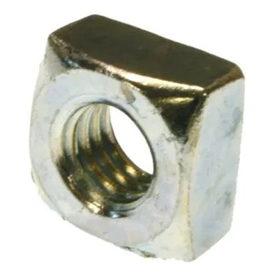 Square Nut, 1/2-13 in. size, 13/16 in. width, 7/16 in. height, Zinc Plated finish, 50 per pack