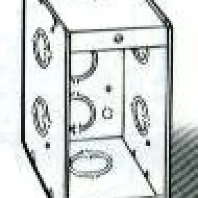 Masonry Bx., 2-1/2 In. Dp. Nongangable w/Conduit KO's, 1-Gang, 1-31/32In. Wide
