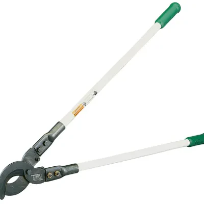 Forged and heat-treated blades specially designed for communications cable.     Easily cuts cables up to 2-1/4 IN (57 mm) in diameter.     Makes clean cuts with minimal distortion...