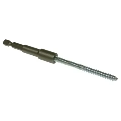 Bolt Driver, Hanger Bolt, Internal thread, 1/4-20 x 2-9/16 in. compatible hanger size, 1 per pack. For use with 1/4 in. Power Hex Shank.