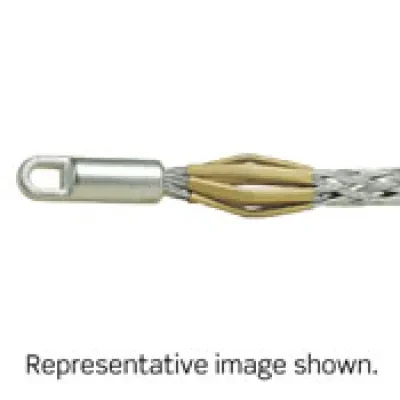 Rotating Eye, Closed Mesh, Multi Weave, Heavy Duty, Pulling Wire Mesh Grip, .750 to .990 Cable Diameter, Standard Length