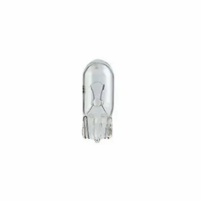 Miniature Lamp, Designation: 656, 28 V, 1.68 WTT, T3 1/4 Shape, W2.1x9.5d Mini Wedge Base, C-2F Filament, 2500 HR, 0.06 AMP, 1-5/8 IN Length, 13/32 IN Diameter