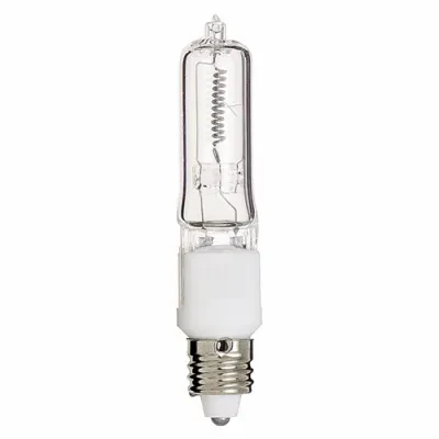 Halogen Single Ended Lamp, Designation: 250Q/CL/MC, 120 V, 250 WTT, T4 1/2 Shape, E11 Mini Cand Base, Clear, CC-8 Filament, 2000 HR, Lumens: 4200 LM Initial, 3-5/32 IN Length, 9/16...