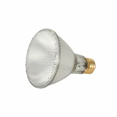 Halogen PAR Lamp, Designation: 60PAR30L/HAL/XEN/NFL/120V, 120 V, 60 WTT, PAR30 Shape, E26 Medium Base, Clear, CC-8 Filament, 1500 HR, Lumens: 1090 LM Initial, 3000 DEG K Color Temp...
