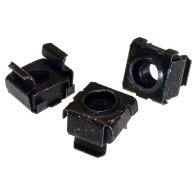 12-24 Cage Nut Black Phosphate, 0.025 through 0.063 in. panel thickness