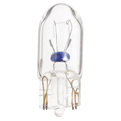 Miniature Lamp, Designation: 657, 28 V, 2.24 WTT, T3 1/4 Shape, W2.1x9.5d Mini Wedge Base, Clear, C-2F Filament, 15000 HR, Lumens: 0.62 LM Initial, 0.08 AMP, 1-1/16 IN Length, 13/3...