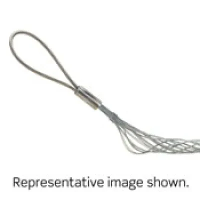 Offset Eye, Closed Mesh, Double Weave, Heavy Duty, Pulling Wire Mesh Grip, 3.00 to 3.49 Cable Diameter, Medium Length