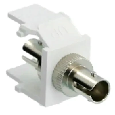 Leviton, Quickport ST Fiber Optic Adapter, Bronze Sleeve