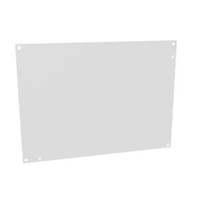 Back Panel Non UL Listed 16x12 Small Hinge Cover White Steel