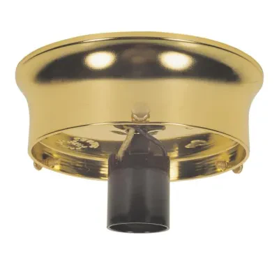 3 1/4" Glass Shade Holder Kit Brass Finish
