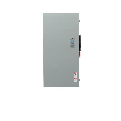 Siemens Low Voltage Circuit Protection General Duty Safety Switch. 3-Pole 3-Fuse and solid neutral Fused in a type 3R enclosure (outdoor). Rated 240VAC (400A).Horse power (Std, Tim...
