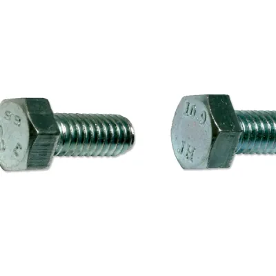 M6 (1.0) x 50mm Metric Hex Tap Bolt Steel Zinc