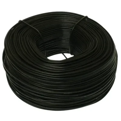 Tie Wire, 1000 ft. length, Black, 17 lb. weight, 14 AWG conductor size, Low Tensile Steel, 1 per carton