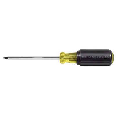 #2 Square Screwdriver with 4-Inch Round Shank, Screwdriver works on most combination head receptacle, switch and panel screws