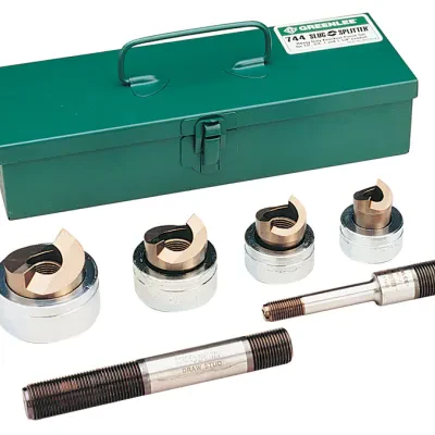 Slug-Splitter® SC  Knockout Kit.  1/2" -  1-1/4" Conduit Size.  Includes punches, dies and draw studs in metal case.