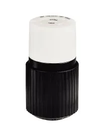 Locking Devices, Industrial, Female Connector Body, 30A 3-Phase Wye 120/208V AC, 400Hz, 4-Pole 5-Wire Grounding, FSL4R, ScrewTerminal, Black and White.
