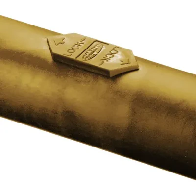 Hubbell Wiring Device Kellems, Heavy Duty Products, Single Pole Devices,Industrial Grade, Double Male, Coupler, 400A 250V DC/600V AC, SingleConductor, Pre-Wired, Orange