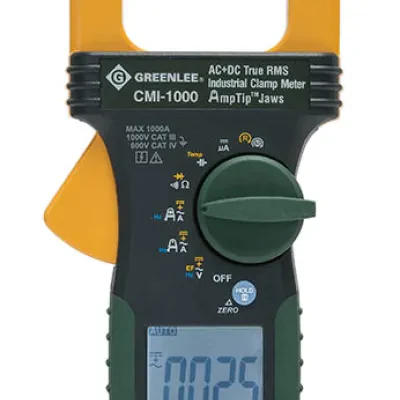 1000A Industrial Clamp Meter.  Measures AC+DC current and DC microamps.  AC and AC+DC voltage measurements with digital low pass filter for accurate readings on variable frequency...