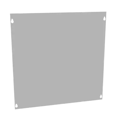 Front Cover Type 1 18x18 Screw Cover ANSI 61 Gray Steel